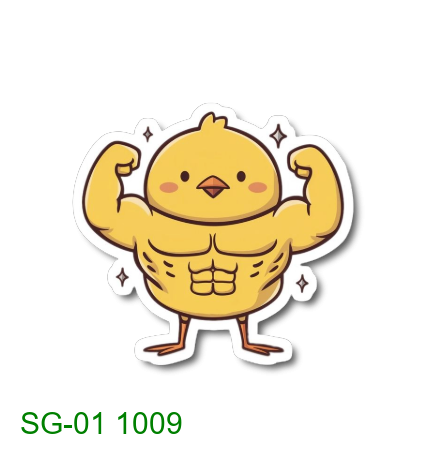 Buff chick flexing